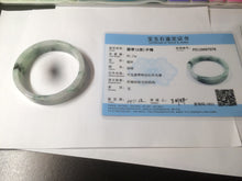 Load image into Gallery viewer, 51.7mm Certified type A 100% Natural sunny green/purple square Jadeite Jade bangle AZ59-7279