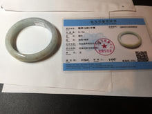 Load image into Gallery viewer, 54.5mm Certified 100% natural Type A light green white yellow jadeite jade bangle AX137-0804