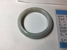 Load image into Gallery viewer, 54.5mm Certified 100% natural Type A light green white yellow jadeite jade bangle AX137-0804