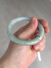 Load image into Gallery viewer, 54.8mm certified natural 100% natural Type A light green round cut jadeite jade bangle BP2-4990