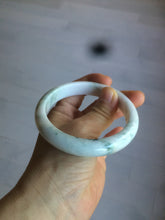 Load image into Gallery viewer, 59.7mm Certified 100% natural type A green white/light purple jadeite jade bangle AT84-9537