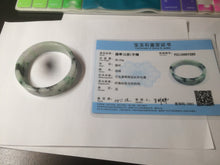 Load image into Gallery viewer, 50.6mm Certified type A 100% Natural sunny green/purple square Jadeite Jade bangle AZ60-7280