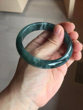 Load image into Gallery viewer, 55mm Certified Type A 100% Natural dark green/blue/gray/black Guatemala Jadeite bangle PB281-0710
