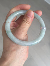Load image into Gallery viewer, 54.8mm certified natural 100% natural Type A light green round cut jadeite jade bangle BP2-4990
