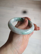 Load image into Gallery viewer, 57.7mm certificated Type A 100% Natural sunny green/white/purple Jadeite Jade bangle AY49-4128