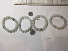 Load image into Gallery viewer, 10-10.5mm 100% natural icy watery clear white light green Quartzite beads Bracelet CB82 Add on item