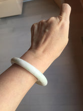 Load image into Gallery viewer, 55.5mm Certified Type A 100% Natural sunny green/white(白底青)/purple Jadeite Jade bangle PE41-2867