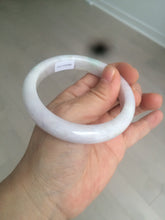 Load image into Gallery viewer, 57.5mm Certified Type A 100% Natural sunny green white purple jadeite Jade bangle BK79-0368