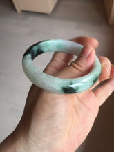 Load image into Gallery viewer, 53.9mm 100% natural Type A sunny green white purple jadeite jade bangle BN4-8233