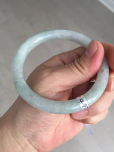 Load image into Gallery viewer, 54.8mm certified natural 100% natural Type A light green round cut jadeite jade bangle BP2-4990