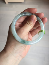Load image into Gallery viewer, Sold! please don't order. THanks. 57mm certified type A 100% Natural green/brown/purple slim round cut jadeite jade bangle GL38-6-9010