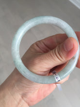 Load image into Gallery viewer, 54.8mm certified natural 100% natural Type A light green round cut jadeite jade bangle BP2-4990