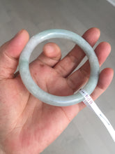 Load image into Gallery viewer, 54.8mm certified natural 100% natural Type A light green round cut jadeite jade bangle BP2-4990