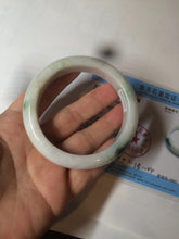 Load image into Gallery viewer, 57mm certified Type A 100% Natural green/red/white jadeite jade bangle BF38-1465