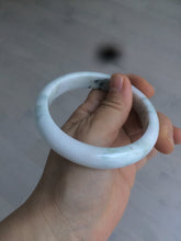 Load image into Gallery viewer, 59.7mm Certified 100% natural type A green white/light purple jadeite jade bangle AT84-9537
