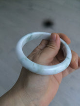 Load image into Gallery viewer, 59.7mm Certified 100% natural type A green white/light purple jadeite jade bangle AT84-9537
