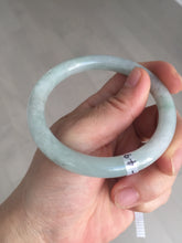 Load image into Gallery viewer, 54.8mm certified natural 100% natural Type A light green round cut jadeite jade bangle BP2-4990