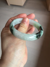 Load image into Gallery viewer, 53.9mm 100% natural Type A sunny green white purple jadeite jade bangle BN4-8233