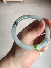 Load image into Gallery viewer, Sold! please don't order. THanks. 57mm certified type A 100% Natural green/brown/purple slim round cut jadeite jade bangle GL38-6-9010