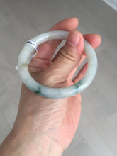 Load image into Gallery viewer, 54.8mm certified natural 100% natural Type A light green round cut jadeite jade bangle BP2-4990