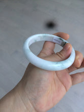 Load image into Gallery viewer, 59.7mm Certified 100% natural type A green white/light purple jadeite jade bangle AT84-9537