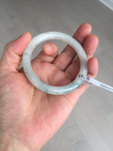 Load image into Gallery viewer, 54.8mm certified natural 100% natural Type A light green round cut jadeite jade bangle BP2-4990