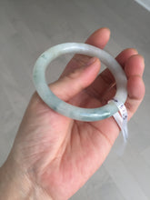 Load image into Gallery viewer, 54.8mm certified natural 100% natural Type A light green round cut jadeite jade bangle BP2-4990