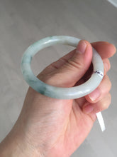 Load image into Gallery viewer, 54.8mm certified natural 100% natural Type A light green round cut jadeite jade bangle BP2-4990