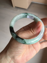 Load image into Gallery viewer, 53.9mm 100% natural Type A sunny green white purple jadeite jade bangle BN4-8233