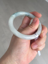 Load image into Gallery viewer, 54.8mm certified natural 100% natural Type A light green round cut jadeite jade bangle BP2-4990