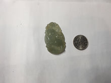 Load image into Gallery viewer, Type A 100% Natural Light Green gray (淡油冰)Jadeite Jade Horse Pendant PC233