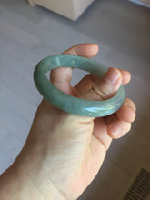 Load image into Gallery viewer, 57mm certified type A 100% Natural dark green gray Jadeite jade bangle PJ48-2857