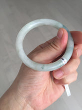 Load image into Gallery viewer, 54.8mm certified natural 100% natural Type A light green round cut jadeite jade bangle BP2-4990