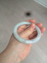 Load image into Gallery viewer, 55.5mm certified Type A 100% Natural light green/purple round cut Jadeite Jade bangle BK77-3787