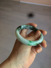 Load image into Gallery viewer, 56.3mm certified 100% natural Type A dark green/sunny green jadeite jade bangle K106-2835