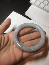 Load image into Gallery viewer, 53.3mm certified 100% natural Type A light green purple round cut jadeite jade bangle AX138-0787