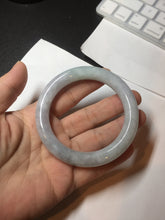 Load image into Gallery viewer, 53.3mm certified 100% natural Type A light green purple round cut jadeite jade bangle AX138-0787