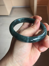 Load image into Gallery viewer, 60.8mm Certified Type A 100% Natural dark green/blue/gray/black Guatemala Jadeite bangle PB279-0687