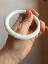 Load image into Gallery viewer, 57mm Certified Type A 100% Natural sunny green/white(白底青) Jadeite Jade bangle PE39-2852