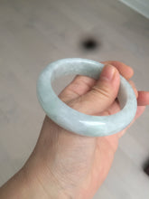 Load image into Gallery viewer, 54.9mm certified 100% natural Type A light green chubby jadeite jade bangle BK76-3784
