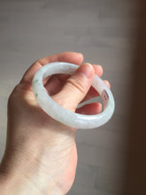 Load image into Gallery viewer, 53.5mm 100% natural certified icy watery light green/white/light purple jadeite jade bangle AU40-8149