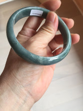 Load image into Gallery viewer, 61mm Certified Type A 100% Natural dark green/blue/gray/black Guatemala Jadeite bangle AZ144-6426