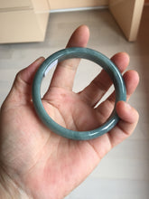 Load image into Gallery viewer, 61mm Certified Type A 100% Natural dark green/blue/gray/black Guatemala Jadeite bangle AZ144-6426