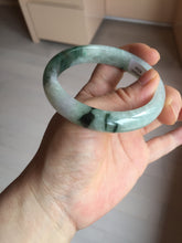 Load image into Gallery viewer, 57mm 100% natural Type A sunny green white purple jadeite jade bangle BN5-8234
