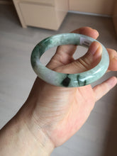 Load image into Gallery viewer, 57mm 100% natural Type A sunny green white purple jadeite jade bangle BN5-8234