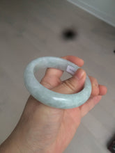 Load image into Gallery viewer, 54.9mm certified 100% natural Type A light green chubby jadeite jade bangle BK76-3784