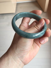 Load image into Gallery viewer, 61mm Certified Type A 100% Natural dark green/blue/gray/black Guatemala Jadeite bangle AZ144-6426
