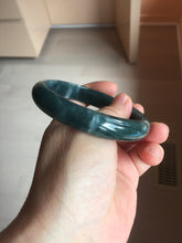 Load image into Gallery viewer, 60.8mm Certified Type A 100% Natural dark green/blue/gray/black Guatemala Jadeite bangle PB279-0687