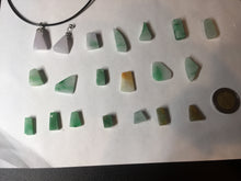 Load image into Gallery viewer, 100% natural type A icy watery sunny green/purple/yellow small Jadeite Jade baroque pendant group BK103