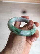 Load image into Gallery viewer, 56.4mm certificated Type A 100% Natural sunny green/white/purple Jadeite Jade bangle AY48-4133
